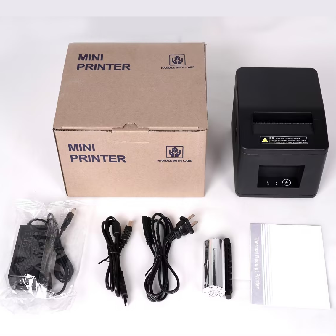 Compact thermal receipt printer